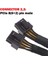 Gpu 8 Pinli Splitter Güç Uzatma Kablosu-1*8-Pin Gpu'dan Çift Pcı-E 8 Pinli Splitter Adaptör Kablosu-Siyah (Yurt Dışından) 1