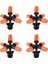 4x Bahçe Sprinkler Otomatik Sulama Çim Çim 360 Derece Daire Dönen Su Yağmurlama 5 Nozullar Bahçe Boru Hortumu (Yurt Dışından) 1
