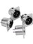 Paket Xlr Jakı 3 Pin - Panel Montajlı Jak D Serisi: 4 Paket Dişi Boyutu Xlr-F ve 4 Paket Erkek Boyutu Xlr-M (Yurt Dışından) 3