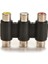 Ses Video Konektörü 3 Rca Av Bağlayıcı Adaptörü 3rca Dişi - Dişi Mini (Yurt Dışından) 4