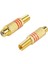 Rca Konnektör Fişi, 12'li Paket Rca Dişi Fiş Vidaları Ses Video In-Line Jack Adaptörü Altın Kaplama Lehim Tipi, Altın (Yurt Dışından) 3