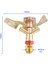 1/2 3/4 Inç Erkek Metal Titreşimli Çiftlik Sprinkler 360 Derece Döndürme Çim Suyu Podazz (Yurt Dışından) 1