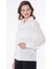 Kadın Beyaz Kolu Pileli Gömlek 3