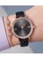 Bileziği Taşlı Siyah/rose Gold Kadın Kol Saati + Zirkon Taşlı Bileklik 1