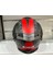 Kask FS-867 Mat Grey/black/red Güneş Vizörlü 4