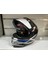 Kask FS-867 Mat Silver/blye/red Güneş Vizörlü 2
