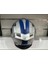 Kask FS-867 Mat Silver/blye/red Güneş Vizörlü 3
