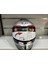 Kask FS-867 Mat Silver/blye/red Güneş Vizörlü 4