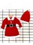 Kız Çocuk Noel Anne Yılbaşı Kostümü Etekli Şapkalı Elbise Yılbaşı Noel Baba Kostümü 4