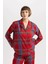 Fall in Love Pijama Yaka Flanel Casual Üst B5457AX23WN 3