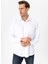 Regular Fit Klasik Yaka Armürlü Beyaz Erkek Gömlek GM2025000258 3