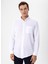 Regular Fit Düğmeli Yaka Düz Beyaz Erkek Gömlek GM1008300078 1