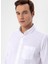 Regular Fit Düğmeli Yaka Düz Beyaz Erkek Gömlek GM1008300078 4