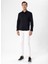 Slim Fit Klasik Yaka Armürlü Siyah Erkek Gömlek GM2024700410 4