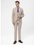 Normal Bel Slim Fit Bej Erkek Takım Elbise TK1020000267 2
