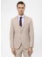 Normal Bel Slim Fit Bej Erkek Takım Elbise TK1020000267 4