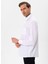 Regular Fit Klasik Yaka Düz Beyaz Erkek Gömlek GM1001400254 5