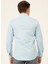 Slim Fit Klasik Yaka Armürlü Mavi - Buz Erkek Gömlek GM2024700431 3