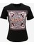 Just Cavalli Bisiklet Yaka Baskılı Siyah Kadın T-Shirt 75PAHF04 1