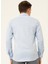 Slim Fit Klasik Yaka Armürlü Mavi Erkek Gömlek GM2024700418 3