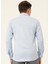 Slim Fit Klasik Yaka Armürlü Mavi Erkek Gömlek GM2024700405 3