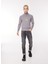Balıkçı Yaka Normal Emprime Gri - Pembe Erkek Kazak 23IU1M0A0099013_MAGLIA Lupetto 3