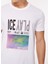 Bisiklet Yaka Düz Beyaz Erkek T-Shirt 23IU1M0F018P400_T-SHIRT Jersey 4