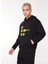 Kapüşon Yaka Siyah Erkek Sweatshırt 23IU1M0E0246323_FELPA 2