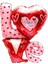 Kalpli Love Yazılı Folyo Balon Sevgililer Günü Balonu 1