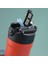 304 L Çelik Kırmızı 500 ml Pipetli Spor Suluk Matara CIN482KR 5