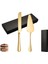 Çelik Gold Pasta Spatula Bıçak Seti Kek Sunum CIN512SR 1