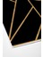 Dijital Salon Halısı Yıldız Deri Kaymaz Taban Modern Maud Gold 4