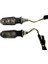 Motosiklet Sinyal Lamba Üniversal 12V Beyaz Cam Sarı LED 2'li 1
