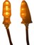 Motosiklet Sinyal Lamba Üniversal 12V Beyaz Cam Sarı LED 2'li 3