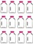 JUNİBELİW 12 Adet 50ML Cam Şişe Pembe Plastik Kapaklı Çok Amaçlı Shot Şişesi Meyve Suyu Shot Şişesi 12X50ML 1