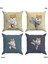 Bebek Çocuk Odası Yastıklı Kırlent Kılıf 2'li DS19 30X30 cm 2