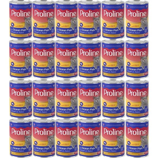 Pro Line Proline Okyanus Balıklı Yetişkin Kedi Konservesi 395 Gr*24 Adet