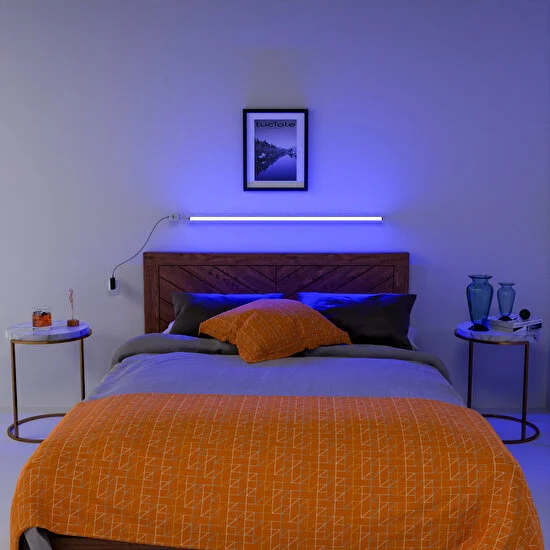 Luciole Yatak Tv Üstü LED Lambader Işık Uzaktan Kumandalı 16 Renk 4 Animasyon Yapışkanlı