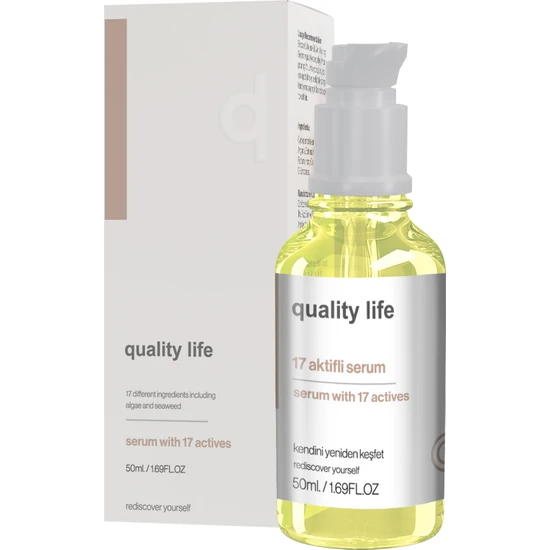 Quality Life QL 17 Aktifli Serum Alg ve Deniz Yosunu İçerikli Besleyici Saç Serumu