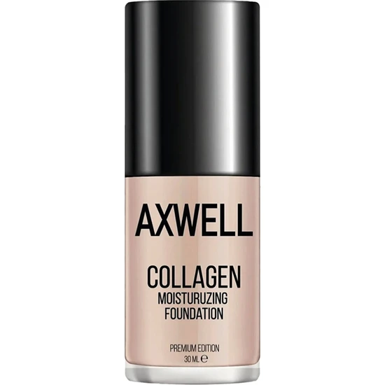 Axwell Premıum Edıtıon Collagen Foundatıon ( Kolajenli Fondöten ) Nemlendirici Etki 30 ml Orta Ton