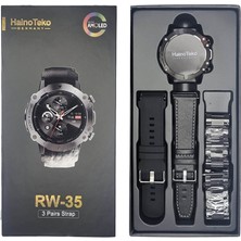 Byrist Hainoteko Rw-35 46MM Super Amoled Ekran Silikon/deri/metal Kordon Akıllı Saat