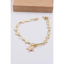 Latif Kuyumcu 14 Ayar Altın Bileklik Tasarım Kadın Bileklik LKBLK1183