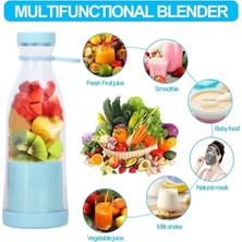 Nikadu Mini Taşınabilir Şarjlı Şişe Smoothie Meyve Sebze Blender