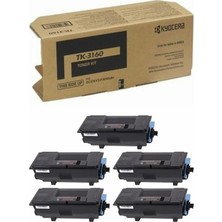 Photo Print Kyocera Ecosys P3060DN TK-3160 Chipli Siyah Ithal Muadil Toner 12.500 Sayfa 5 Adet