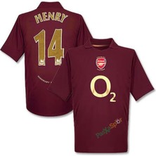 Pasxaspor Profesyonel Ithal Kalite Nostalji Arsenal 2006 Henry Deplasman Retro Maç Forması