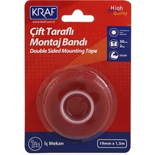 Kraf Montaj Bandı Çift Taraflı Iç Mekan 19MM x 1,5m 2530G