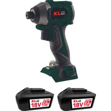 KL Pro  KLDV18BH-80 18V/8.0AH. 220NM Kömürsüz Şarjlı Torklu Darbeli Vidalama