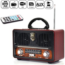 Tastech Meier M-111BT Nostaljik Ahşap Retro Fm Radyo/usb/sd/bluetooth