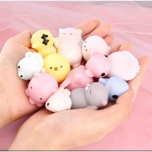 7 Adet Çocuk Squishy Oyuncağı Stres Giderici Hayvan Figürlü Oyuncak