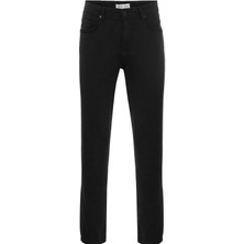 Süvari Normal Bel Normal Paça Regular Fit Siyah Erkek Pantolon PN2020500546